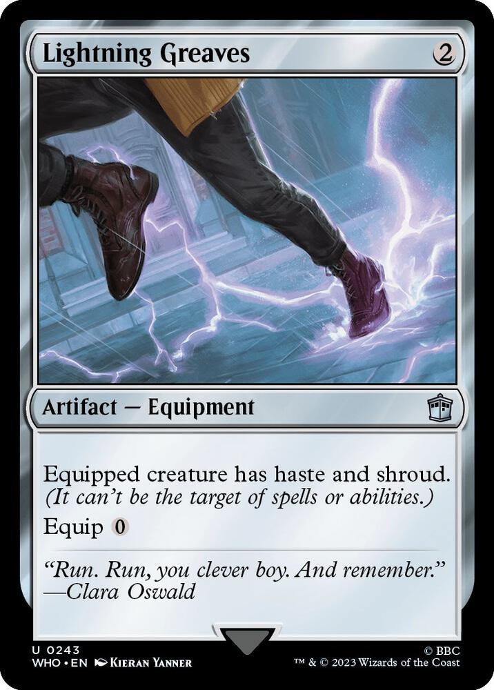 Lightning Greaves (#243 FOIL:WHO)