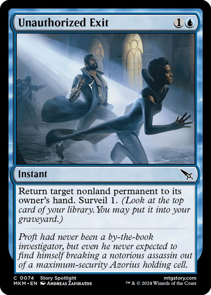 Unauthorized Exit (#74:MKM)