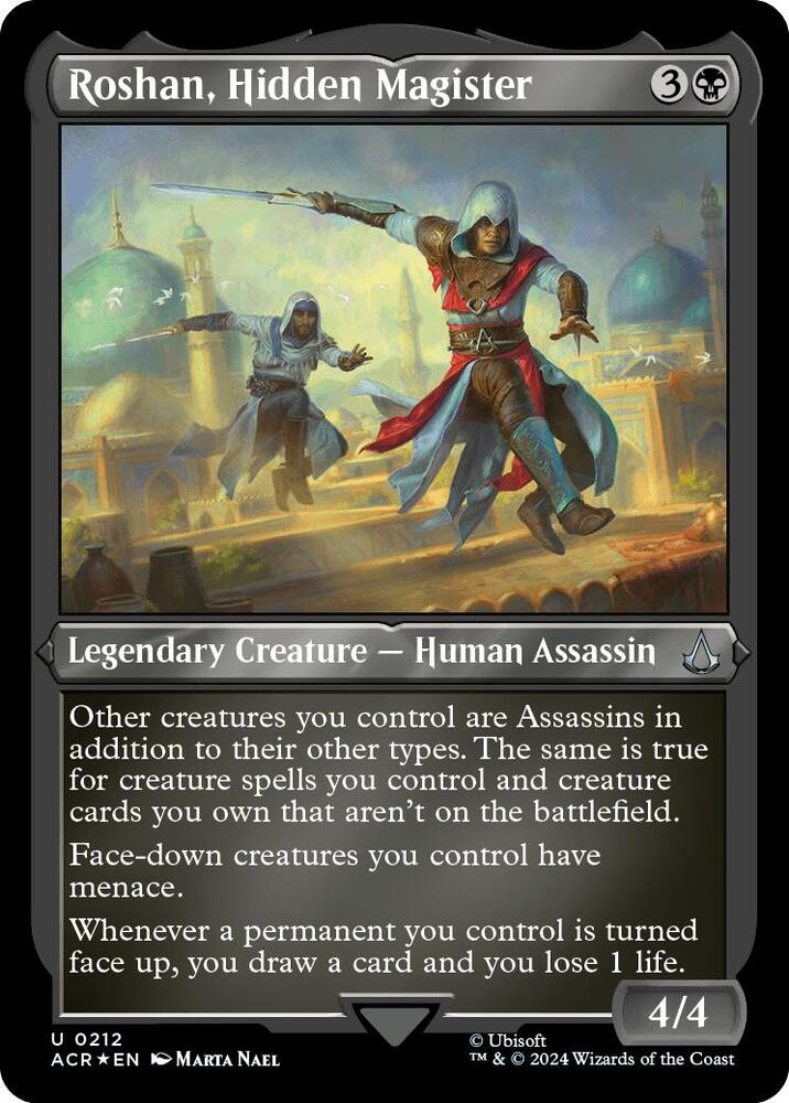 Roshan, Hidden Magister(#212 FOIL ETCHED)