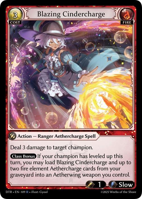 Blazing Cindercharge(1st ED DTR)