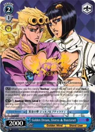 Golden Dream, Giorno & Bucciarati (Promo / JJ/BSF2020-02 PR Bushiroad Event)