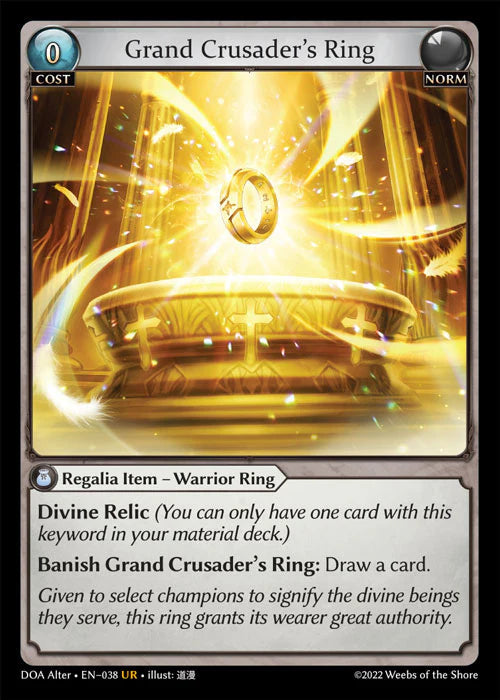 Grand Crusader Ring (Foil) Alter