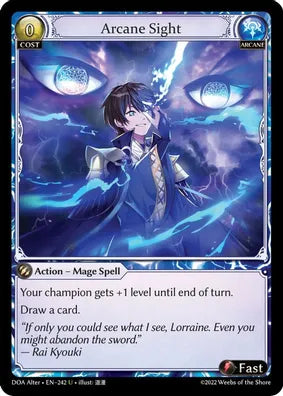 Arcane Sight (Foil) (DOA Alter)