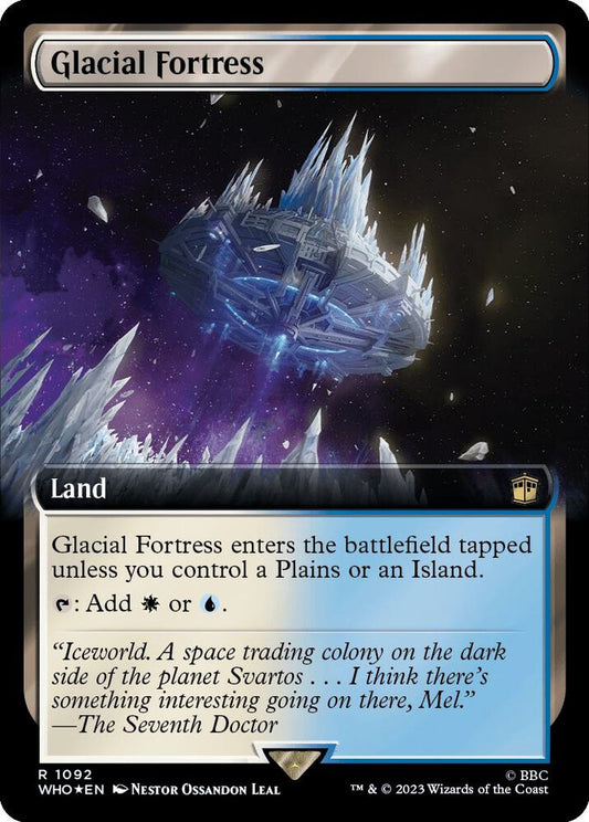 Glacial Fortress (#1092 Extended Art SURGE FOIL:WHO)