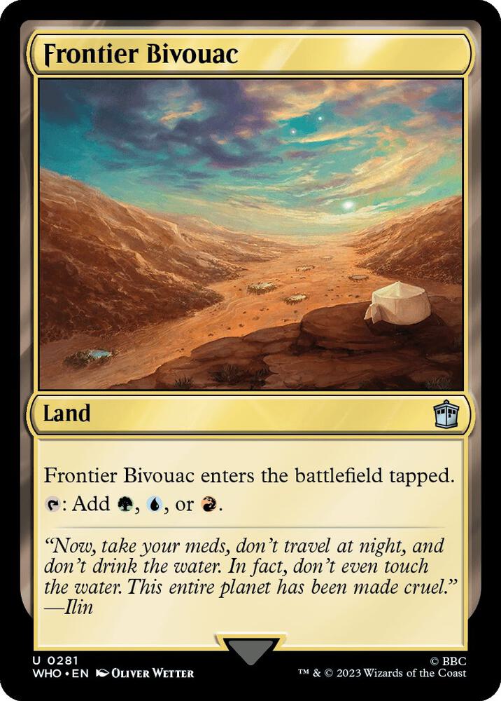 Frontier Bivouac (#281 LAND - FOIL:WHO)