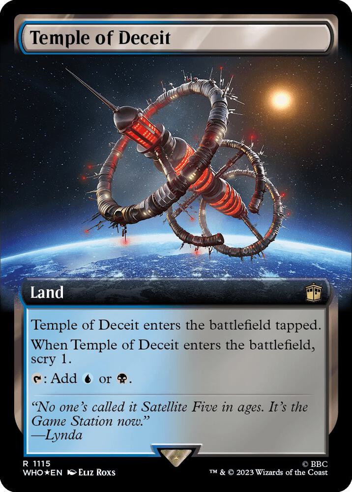 Temple of Deceit (#1115 eXTENDED aRT surge foil"who)