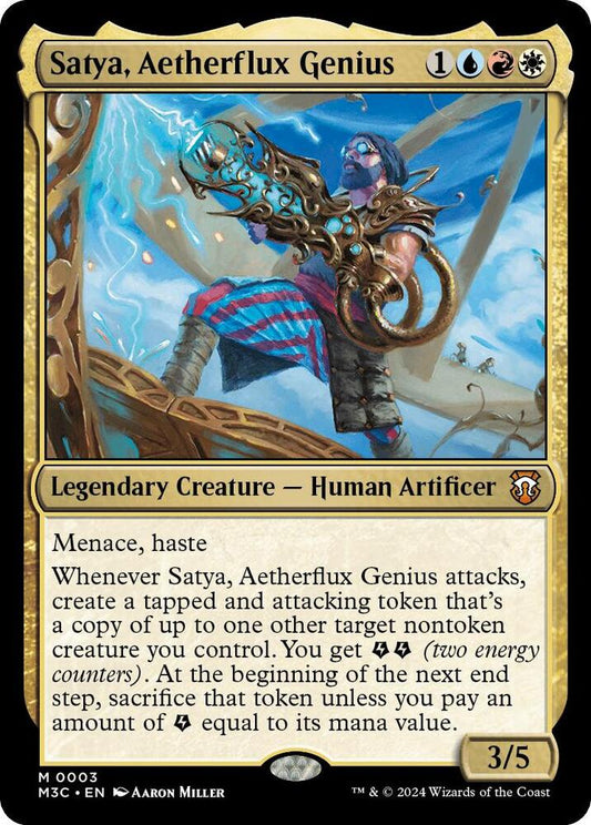 Satya, Artherflux Genius (M3C) (Modern Horizon 3)