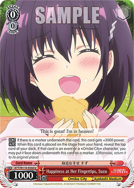 Happiness at her Fingertips, Suzu