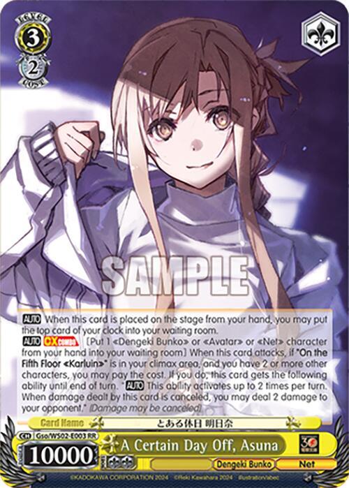 "A Certain Day off, Asuna