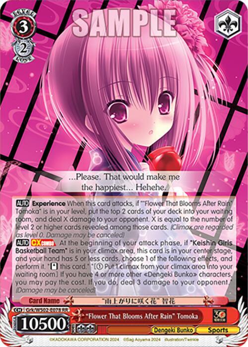 Flowers that Blooms After Rain, Tomoka