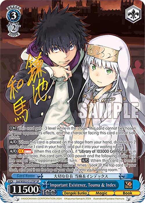 Important Existence, Touma & Index (SP)