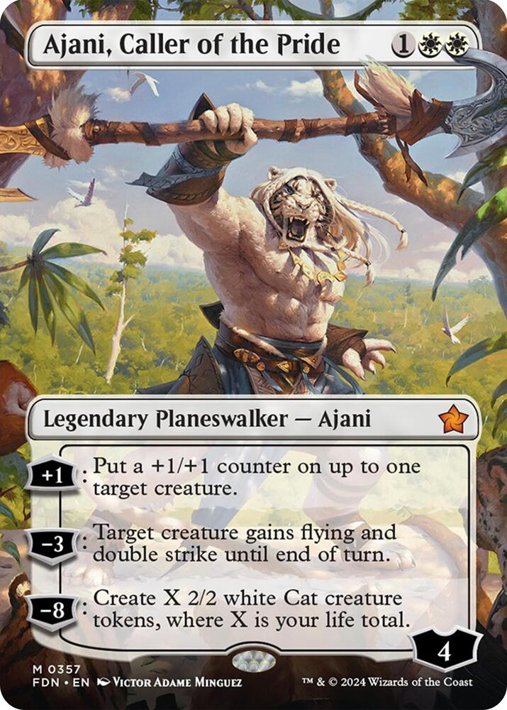 Ajani, Caller of the Pride(#357:FOIL FDN)