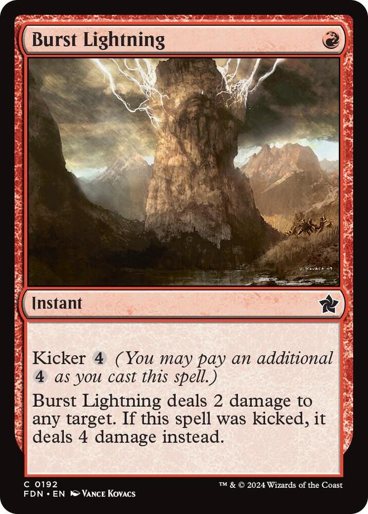 Burst Lightning(#192 FOIL:FDN)