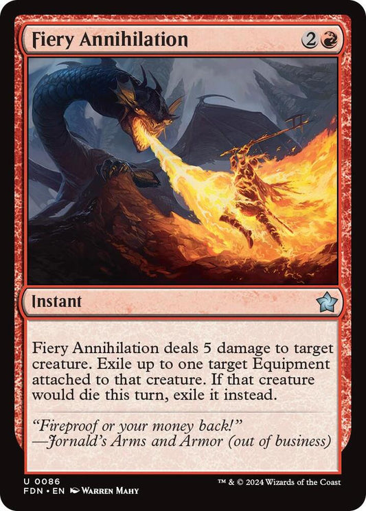 Fiery Annihilation(#86 FOIL:FDN)