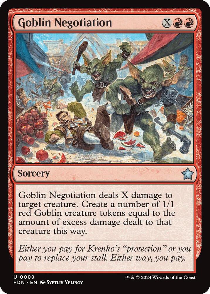 Goblin Negotiation(#88 FOIL:FDN)