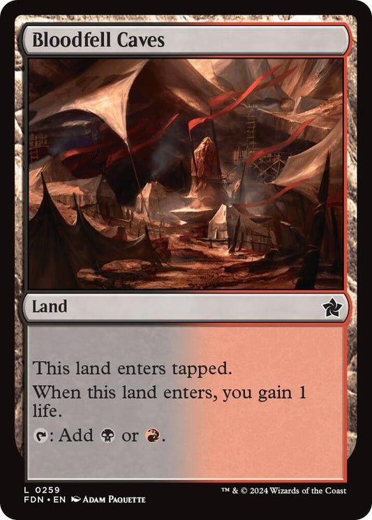 Bloodfell Caves(#259 FOIL:FDN)