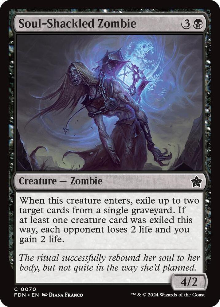 Soul-Shackled Zombie(#70 FOIL:FDN)