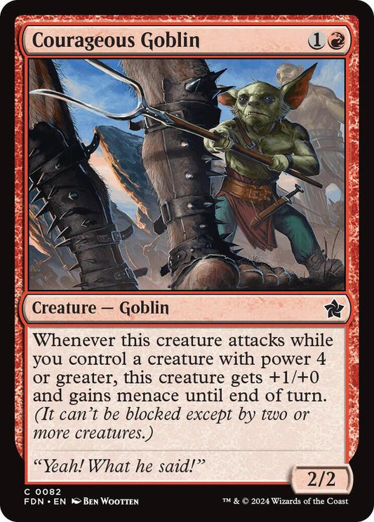 Courageous Goblin(#82 FOIL:FDN)