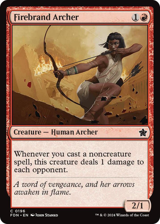 Firebrand Archer(#196 FOIL:FDN)