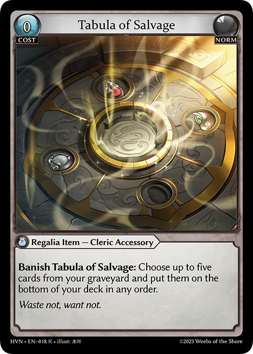 Tabula of Salvage(HVN)