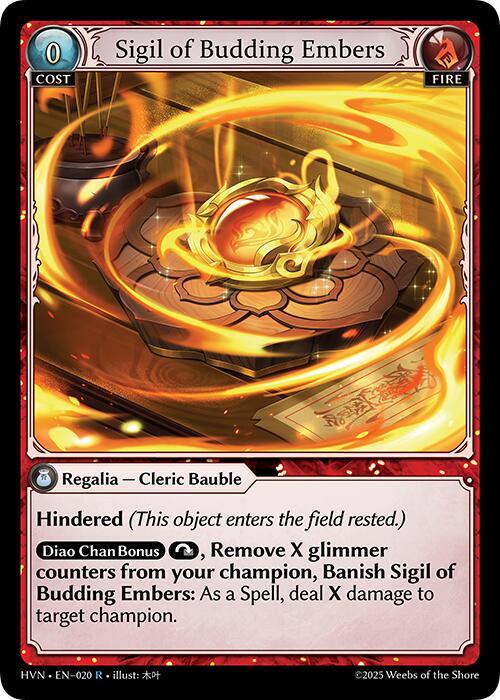Sigil of Budding Embers(HVN)