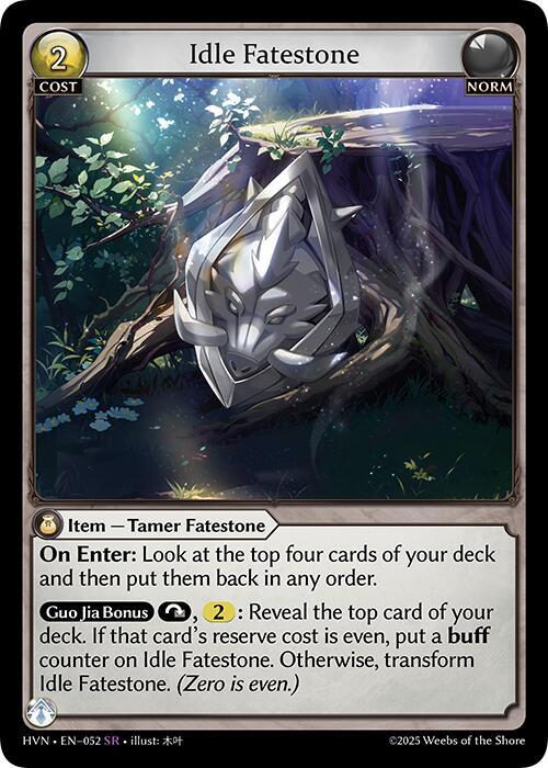 Idle Fatestone // Bolstered Boar (HVN)
