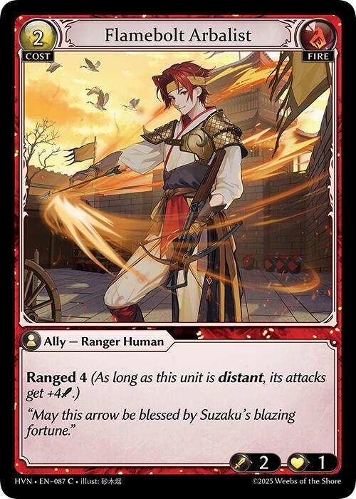 Flamebolt Arbalist(HVN)