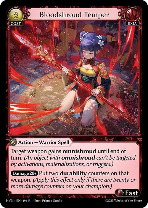 Bloodshroud Temper(HVN)