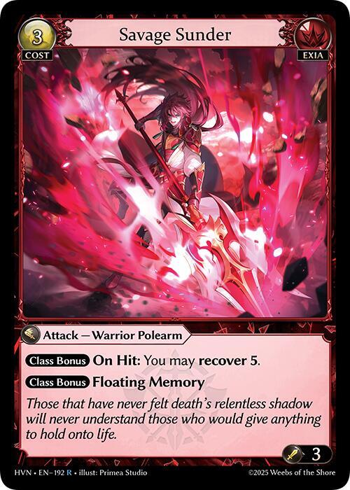 Savage Sunder(HVN)