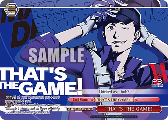 THAT'S THE GAME! (PER)