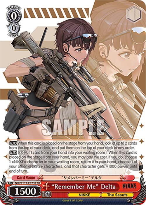 "Remember Me" Delta (SR)