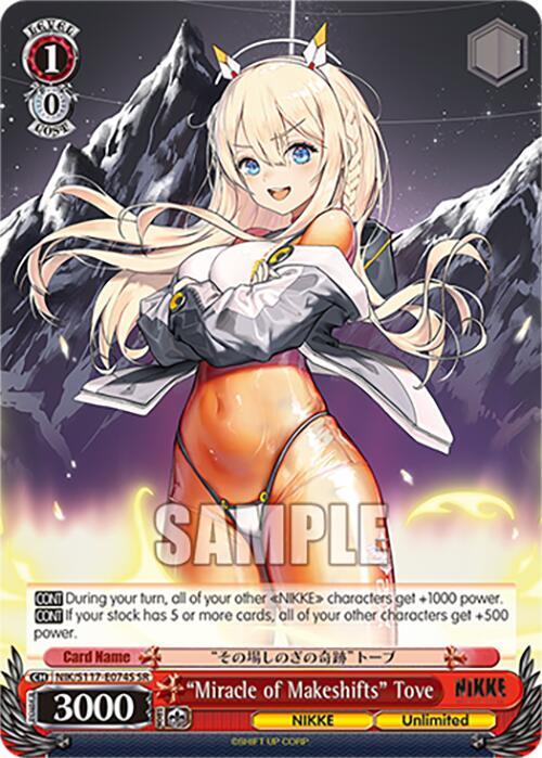 "Miracle of Makeshifts" Tove (SR)