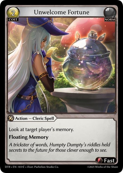 Unwelcome Fortune(DTR)