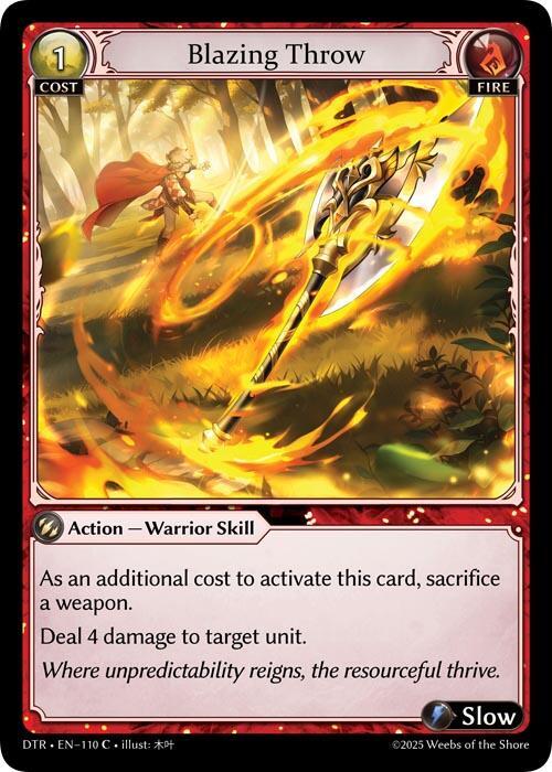 Blazing Throw(DTR)