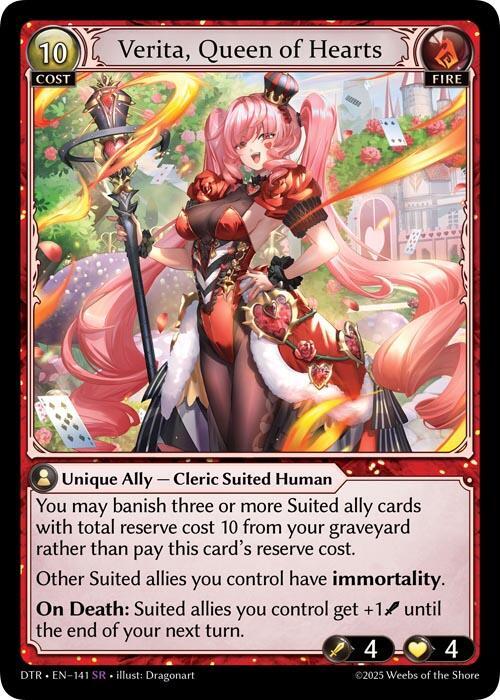 Verita, Queen of Hearts ( DTR 1st ED: FOIL)