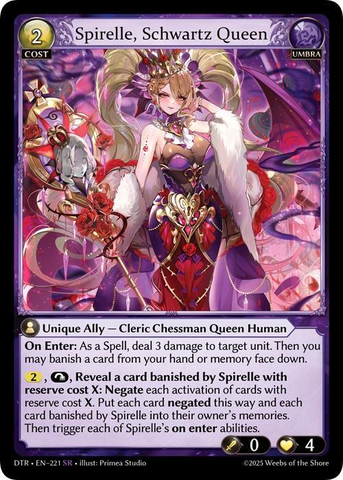 Spirelle, Schwarz (1st ED DTR: FOIL)