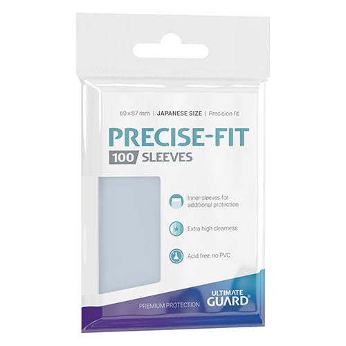 Ultimate Guard - Precise-Fit Sleeves Japanese Size - Transparent 100pk