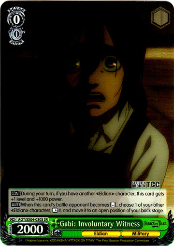 Gabi: Involuntary witness (SR)