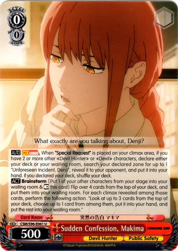 Sudden Confession, Makima