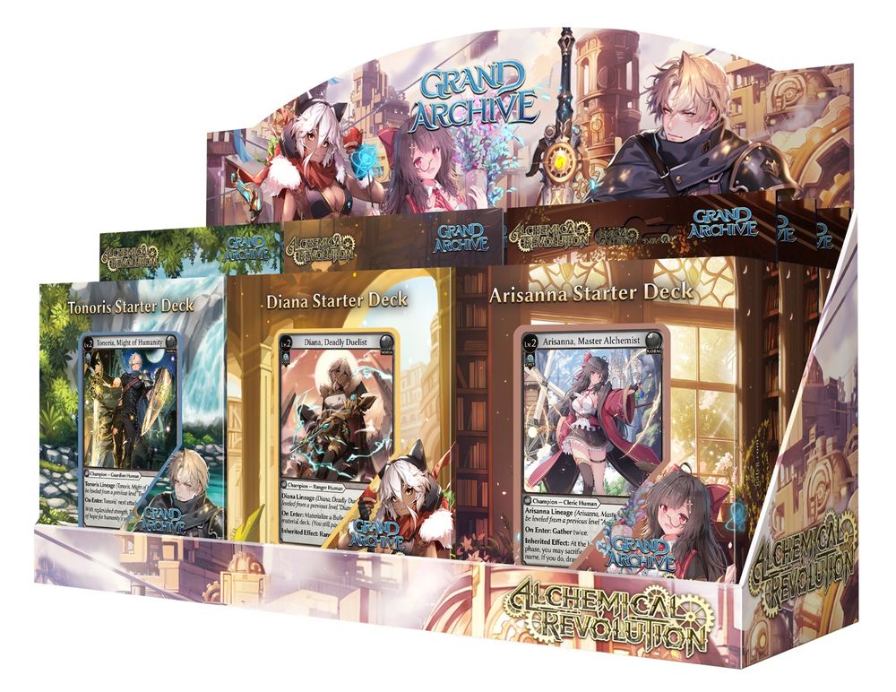 Grand Archive TCG Alchemical Revolution Starter Deck Display