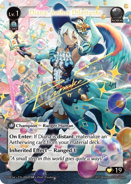 Diana, Aether Dilettante (CSR DTR 1st Edition)