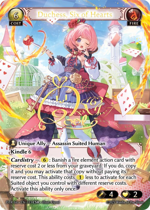 Duchess, Six of Hearts (CSR DTR 1st Edition)