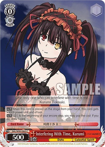 Interfering With TIme, Kurumi