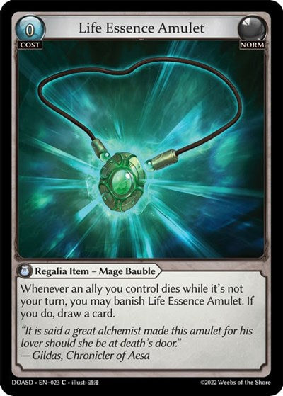 LIfe Essence Amulet ( Starter Deck)