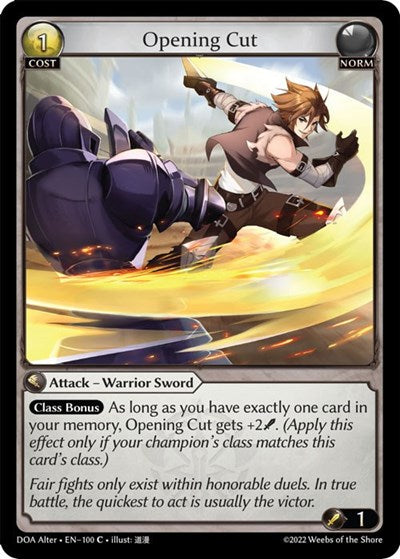 Open Cut (Alter Edition)