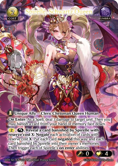 Spirelle, Schwartz Queen (CSR DTR 1st Edition)